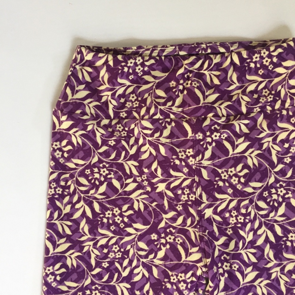 LulaRoe Purple Floral Leggings